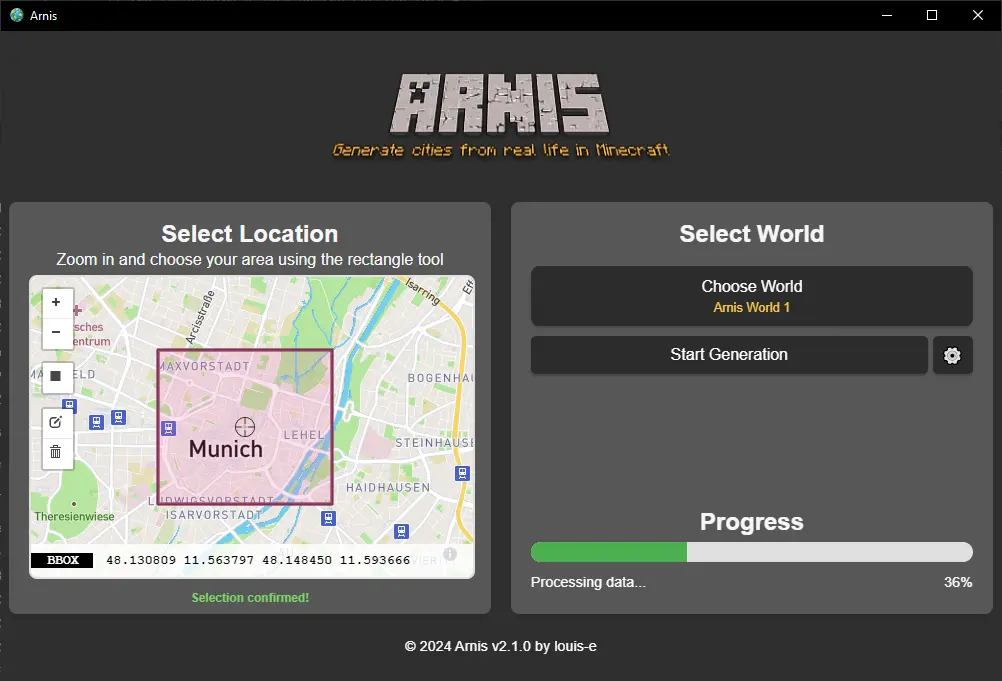 Arnis—将真实世界的地理和建筑精确地再现于《我的世界 Java 版》插图 Arnis—将真实世界的地理和建筑精确地再现于《我的世界 Java 版》插图