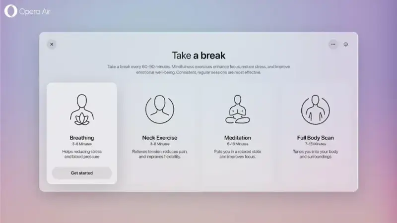 Opera推出专注正念的浏览器Opera Air插图1 Opera推出专注正念的浏览器Opera Air插图1