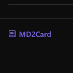 MD2Card—用Markdown快速生成知识卡片