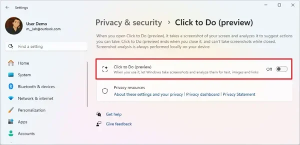 如何在Windows 11上使用“Click to Do”对文本和图像执行AI操作？