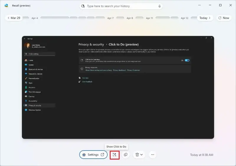 如何在Windows 11上使用“Click to Do”对文本和图像执行AI操作?插图2 如何在Windows 11上使用“Click to Do”对文本和图像执行AI操作?插图2