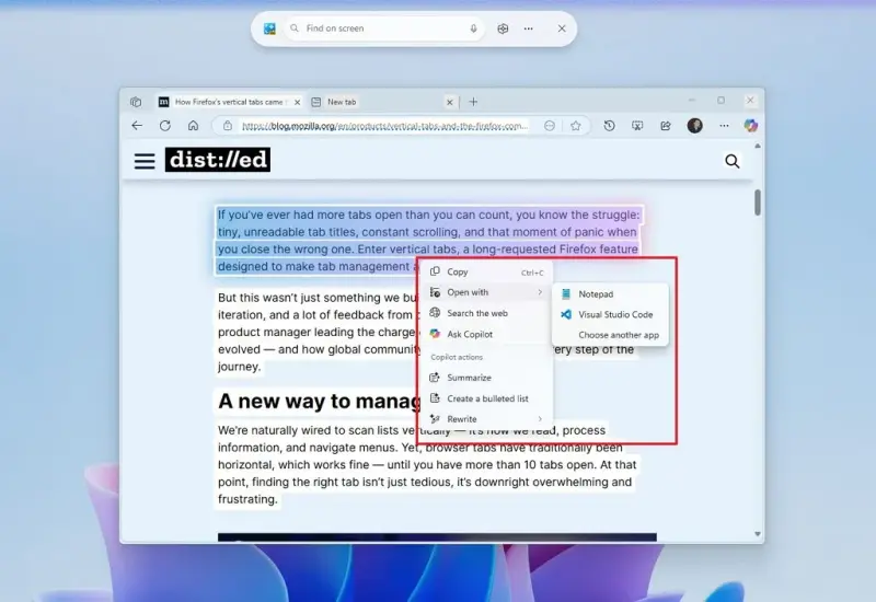 如何在Windows 11上使用“Click to Do”对文本和图像执行AI操作?插图3 如何在Windows 11上使用“Click to Do”对文本和图像执行AI操作?插图3