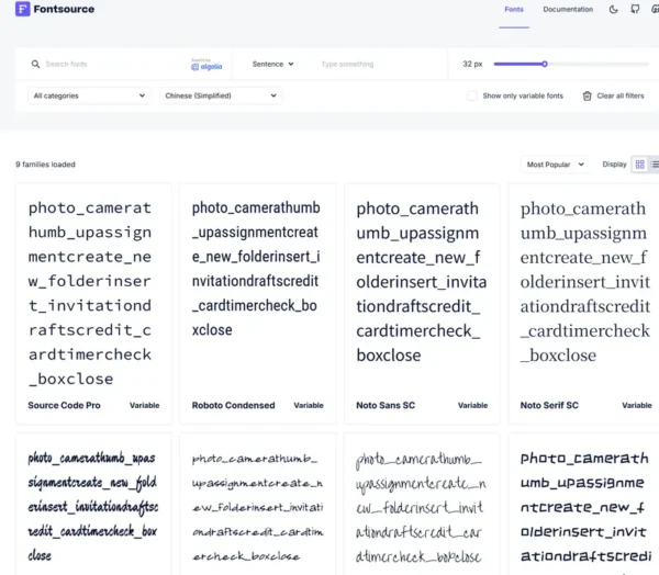 Fontsource：开源字体集合，免费且高效的网页字体解决方案