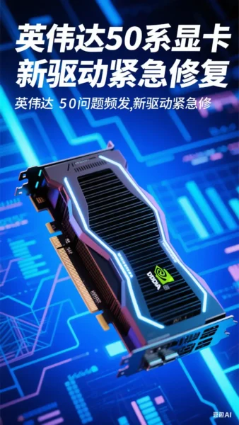 英伟达发布重大热修复驱动576.26，解决 RTX 50 系列多项问题