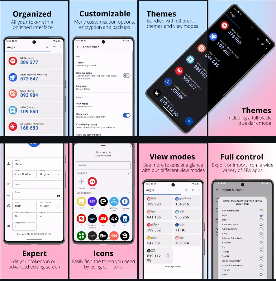 Aegis Authenticator:免费开源的两步验证管理工具,安全又实用插图 Aegis Authenticator:免费开源的两步验证管理工具,安全又实用插图