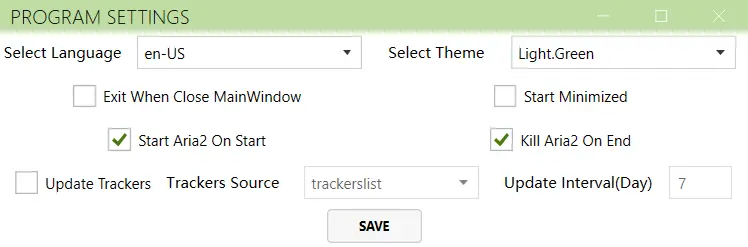 Aria2Manager:Windows 下最易用的 Aria2 图形客户端,开箱即用的下载神器插图3 Aria2Manager:Windows 下最易用的 Aria2 图形客户端,开箱即用的下载神器插图3