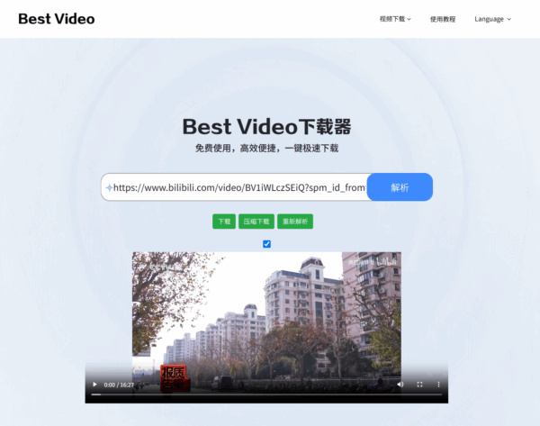 Best Video Downloader：完全免费的在线视频下载服务，但也有它的局限性