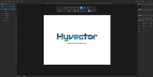 Hyvector：在线 SVG 编辑工具，轻松处理复杂矢量图形