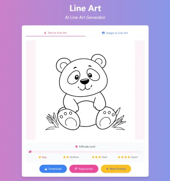 LineArt.app：一个免费又好用的 AI 线条图生成工具