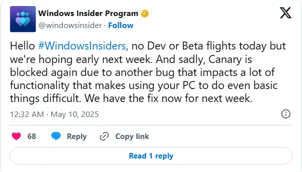 微软推迟Windows 11新构建版本发布,设置应用AI升级延期插图 微软推迟Windows 11新构建版本发布,设置应用AI升级延期插图