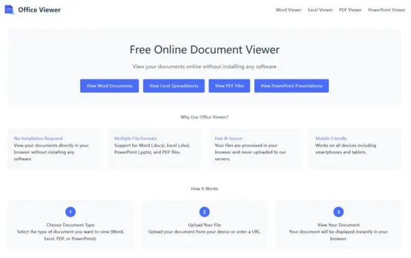 懒人福音！OfficeViewer.org：一个网址搞定所有Office文档预览