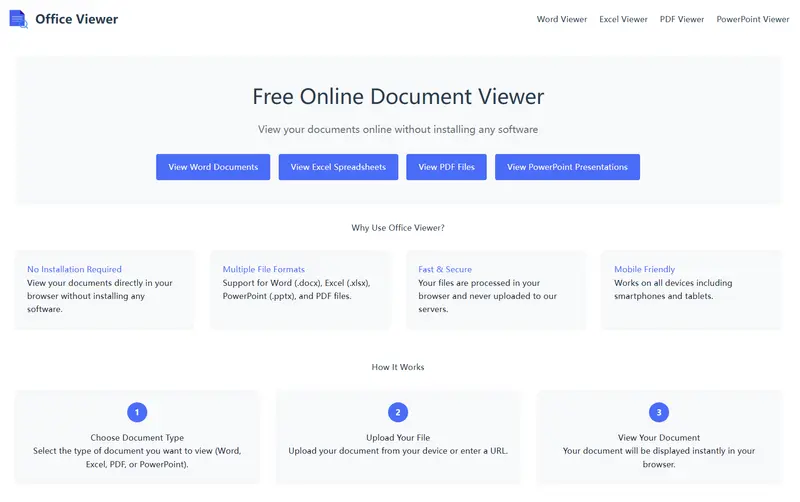 懒人福音!OfficeViewer.org:一个网址搞定所有Office文档预览插图 懒人福音!OfficeViewer.org:一个网址搞定所有Office文档预览插图