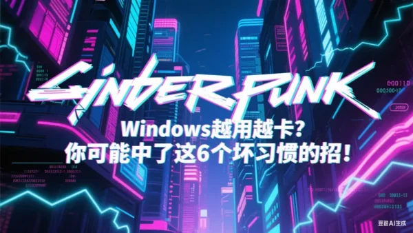 改掉这6个坏习惯，让你的Windows 11跑得更快