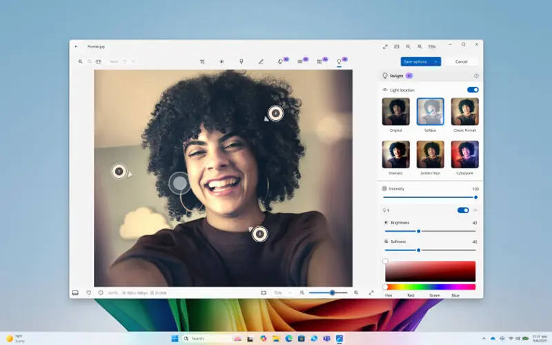 Windows 11 内置应用大升级：画图、截图工具和照片迎来全新功能插图