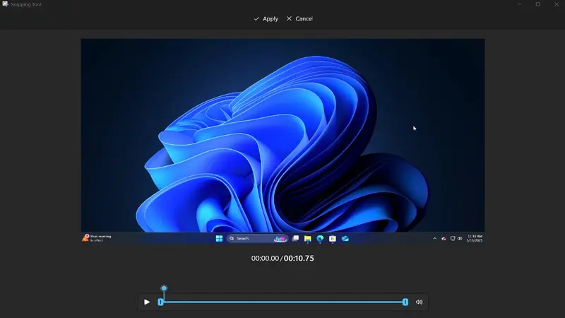 Windows 11内置屏幕录像工具新增剪辑功能:轻量级剪辑更方便插图 Windows 11内置屏幕录像工具新增剪辑功能:轻量级剪辑更方便插图