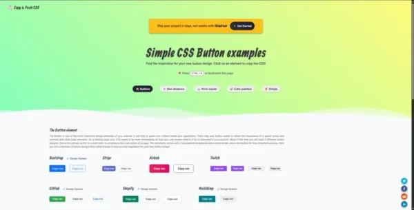 Copy & Paste CSS：快速复制实用 CSS 样式的免费工具