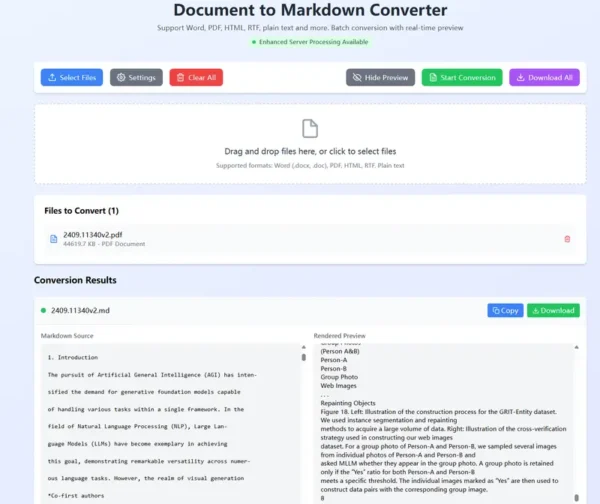 告别手动转换：用 Doc2MD 一键将 Word/PDF 转为 Markdown