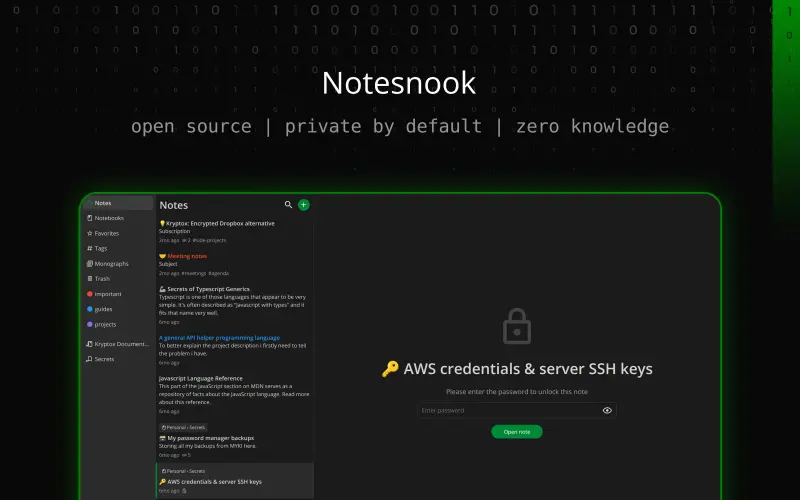 Notesnook：简单、安全、跨平台的私有笔记应用插图