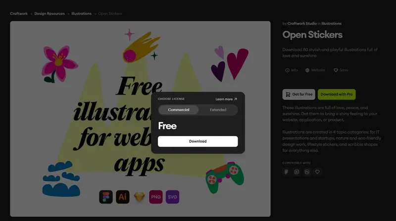 Open Stickers:简洁实用的免费插图资源,支持多种设计工具插图2 Open Stickers:简洁实用的免费插图资源,支持多种设计工具插图2