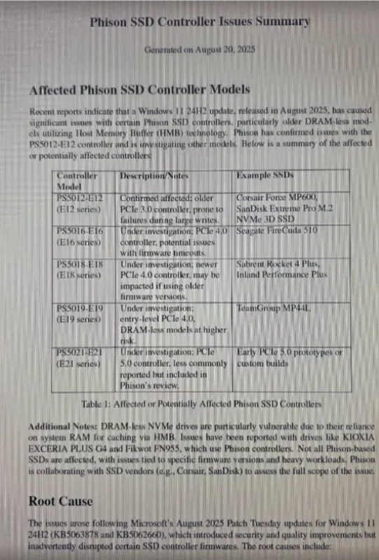 Windows 11 KB5063878 更新致 SSD 消失？技术原理拆解 + 厂商回应 + 避坑建议插图4