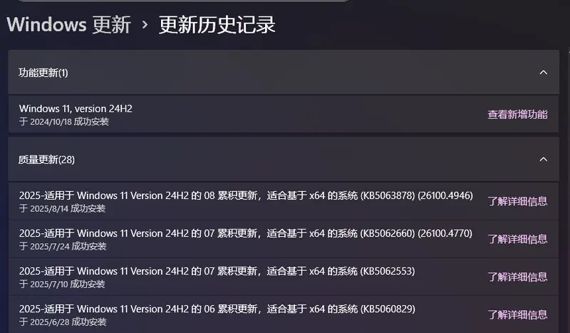 如何修复 Windows 11 KB5063878 更新安装失败问题？插图