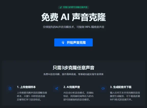 NiceVoice：一款可信赖的免费在线 AI 语音克隆工具