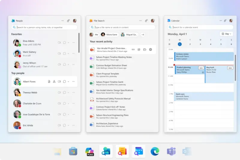 微软为Windows 11推出三款轻量级Office任务栏应用插图 微软为Windows 11推出三款轻量级Office任务栏应用插图