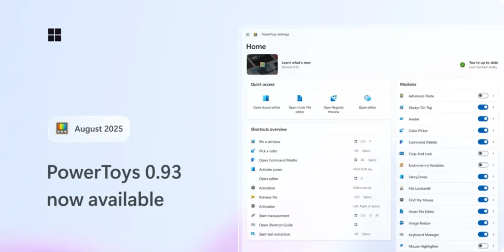 PowerToys 更新 0.93:更直观的仪表板,更快的命令面板插图 PowerToys 更新 0.93:更直观的仪表板,更快的命令面板插图