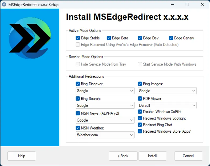 MSEdgeRedirect：让 Windows 11 任务栏搜索使用你喜欢的浏览器插图2