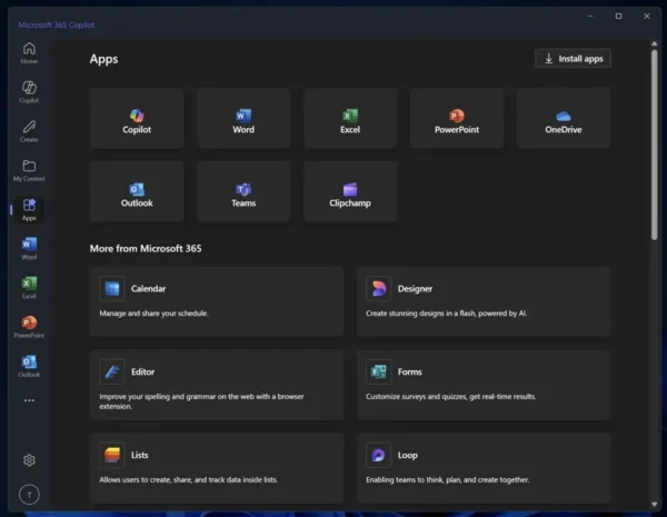 微软将自动安装 Microsoft 365 Copilot 应用：10月起面向Win11用户推送