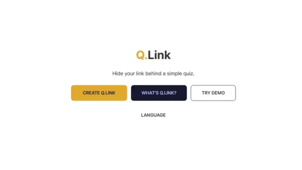 链接分享工具Q.Link：用一道小测验，决定谁能打开你的链接