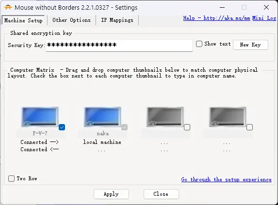 无需 KVM 切换器!用 Mouse Without Borders 实现多 Windows 设备键鼠共享,附详细步骤插图4 无需 KVM 切换器!用 Mouse Without Borders 实现多 Windows 设备键鼠共享,附详细步骤插图4