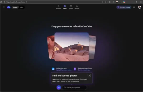 OneDrive 网页版更新：个人账户支持深色模式，新增照片图库功能