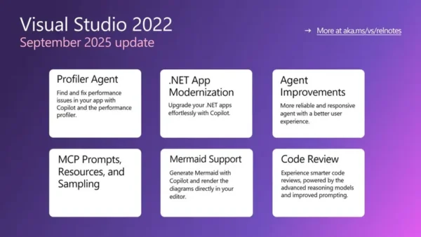 Visual Studio 9 月更新上线：AI 助手增强性能分析、现代化迁移与图表生成