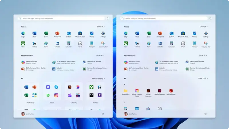 Windows 11 开始菜单要变了：更大、更直观、更易用插图1