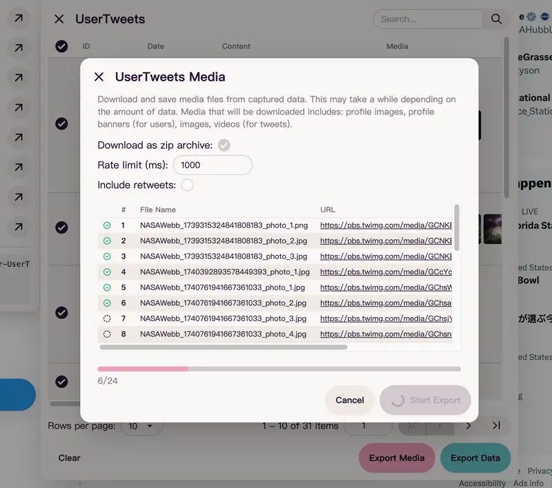 twitter-web-exporter :无需 API 密钥的 Twitter 数据导出工具插图2 twitter-web-exporter :无需 API 密钥的 Twitter 数据导出工具插图2