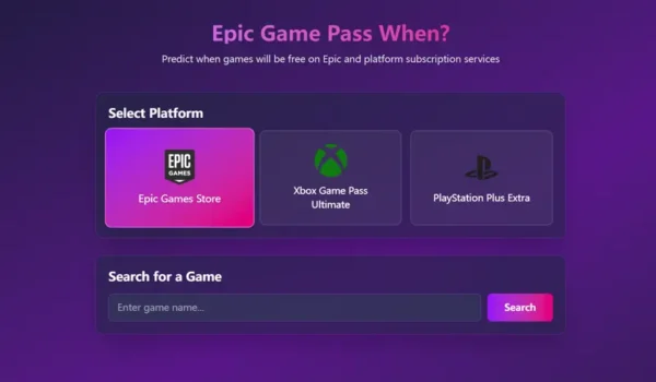 担心刚买完游戏就变免费？Epic Game Pass When这个工具能帮你预判一下