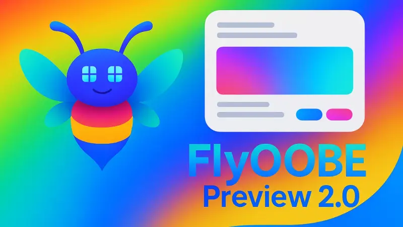 热门Windows 11要求绕过工具Flyoobe 2.0发布:界面全面革新插图 热门Windows 11要求绕过工具Flyoobe 2.0发布:界面全面革新插图