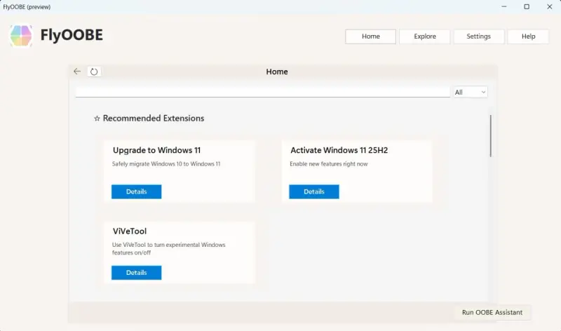热门Windows 11要求绕过工具Flyoobe 2.0发布:界面全面革新插图1 热门Windows 11要求绕过工具Flyoobe 2.0发布:界面全面革新插图1