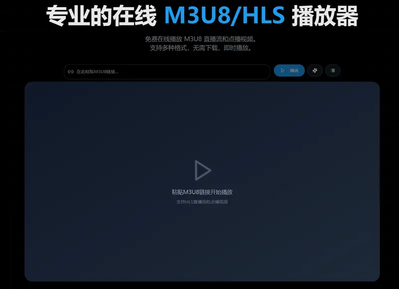 M3U8 Player:免费在线播放、下载并转换 M3U8/HLS 视频流插图 M3U8 Player:免费在线播放、下载并转换 M3U8/HLS 视频流插图
