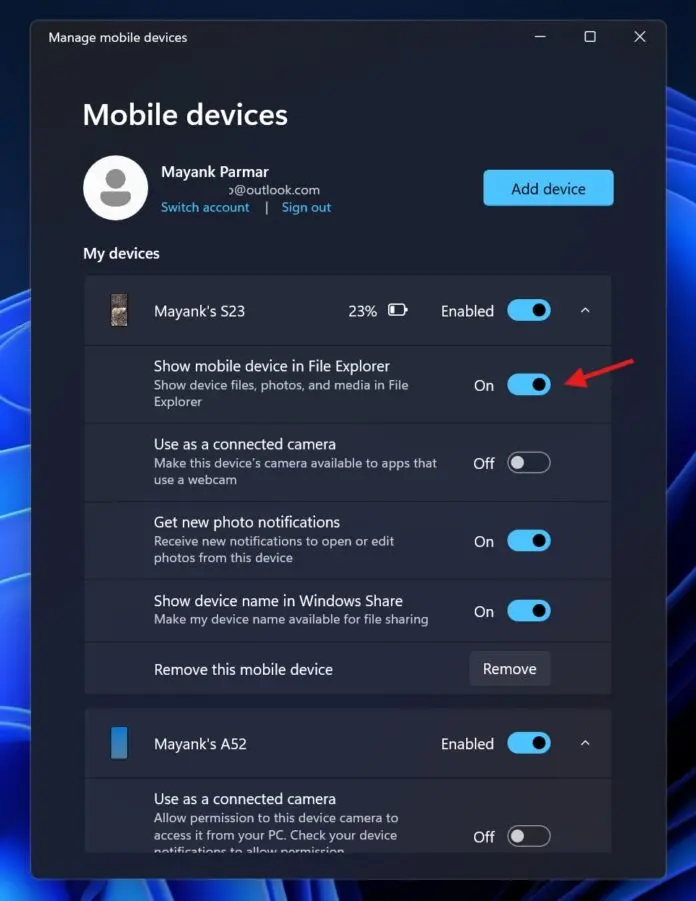 Windows 11 手机连接(Phone Link) 的“照片”功能即将下线,图库访问全面迁移至 File Explorer插图1 Windows 11 手机连接(Phone Link) 的“照片”功能即将下线,图库访问全面迁移至 File Explorer插图1