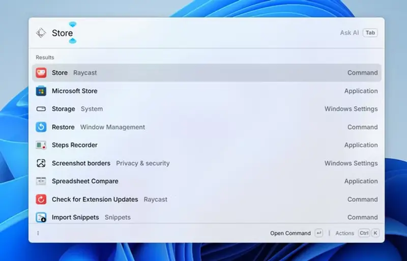 Raycast for Windows：在 PC 上实现 macOS Spotlight 的完整替代方案插图1