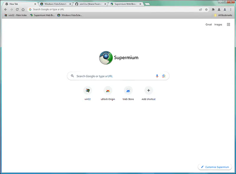 Supermium:为旧版 Windows 量身打造的现代 Chromium 浏览器插图 Supermium:为旧版 Windows 量身打造的现代 Chromium 浏览器插图