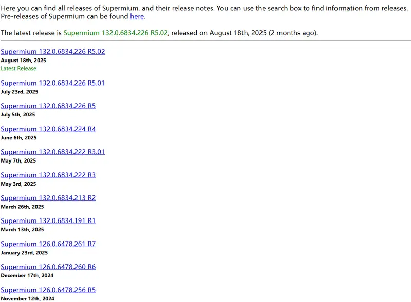 Supermium:为旧版 Windows 量身打造的现代 Chromium 浏览器插图1 Supermium:为旧版 Windows 量身打造的现代 Chromium 浏览器插图1