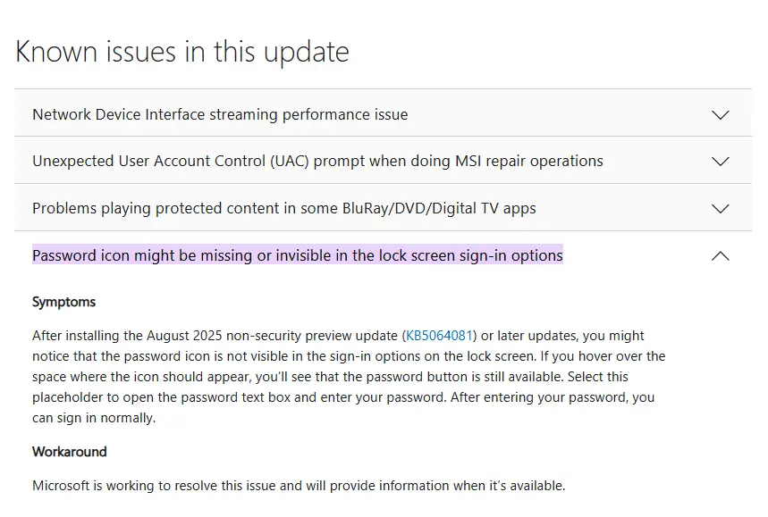Windows 11 登录界面现 UI 漏洞：密码图标“隐形”，微软建议“悬停点击空白处”插图1