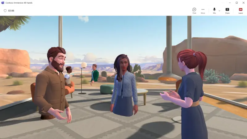 微软停用 Mesh，全力转向 Teams 中的“沉浸式活动”插图