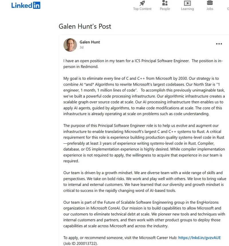 微软急辟谣！AI不重写Win11，但百万行代码争议藏着大问题插图