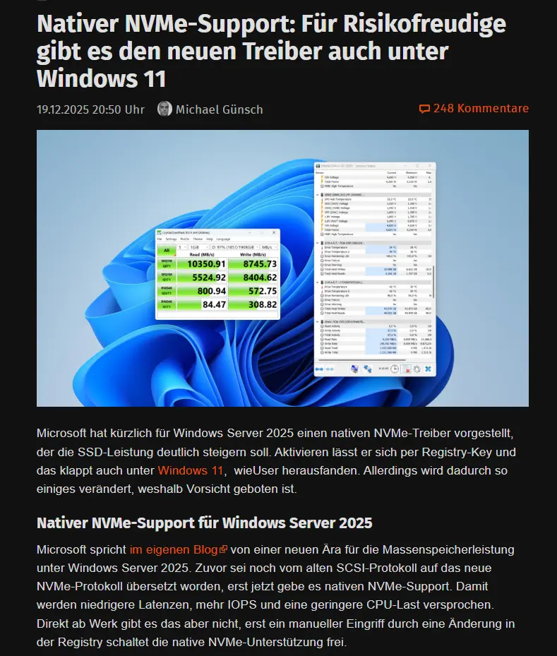 Windows 11注册表秘技，NVMe性能暴涨80%？实测真相+避坑指南来了插图2