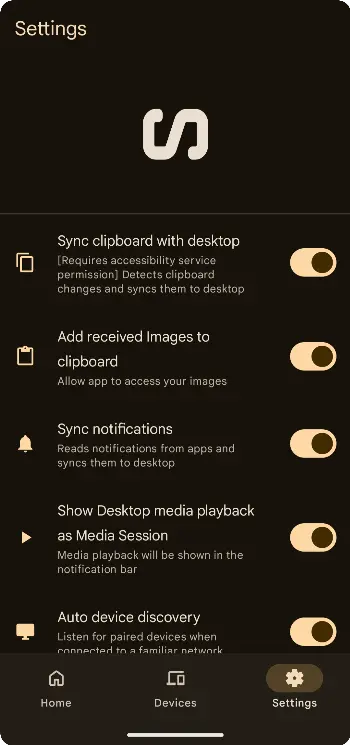 比微软Phone Link好用10倍!安卓到笔记本电脑无缝协作工具Sefirah实测插图4 比微软Phone Link好用10倍!安卓到笔记本电脑无缝协作工具Sefirah实测插图4