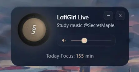 Lofi Radio Player – 专注工作学习的桌面 Lofi 电台